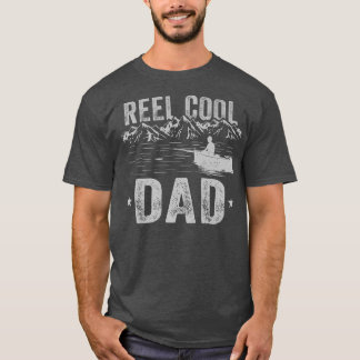 Reel Coola Pappa Fiske Pappa Fish Älskare Funny Fa T Shirt