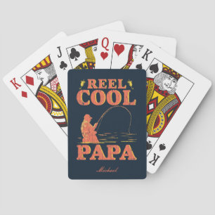 Reel Coola Pappa Funny Fishing Fars dag Casinokort