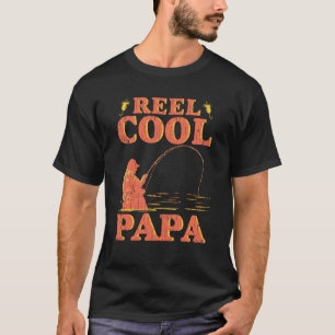 Reel Coola Pappa Funny Fishing Fars dag T Shirt