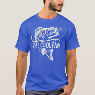 Reel Coola Pappa Funny Fishing Pappa Fars dag Gi T Shirt