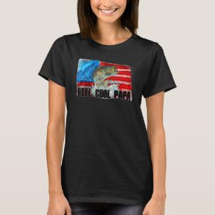 Reel Coola Pappa Grandpa Pappa Fishing Sport Far T Shirt