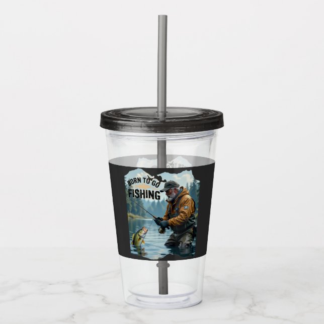 Reel Coola Pappa Sports Fishing Resa Take Away Mugg (Framsida)
