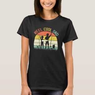 Reel Coola Pappa Vintage Fisherman Fars dag T Shirt