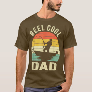 Reel Coola PappaFishing Pappa Fars dag Gift 1534 T Shirt