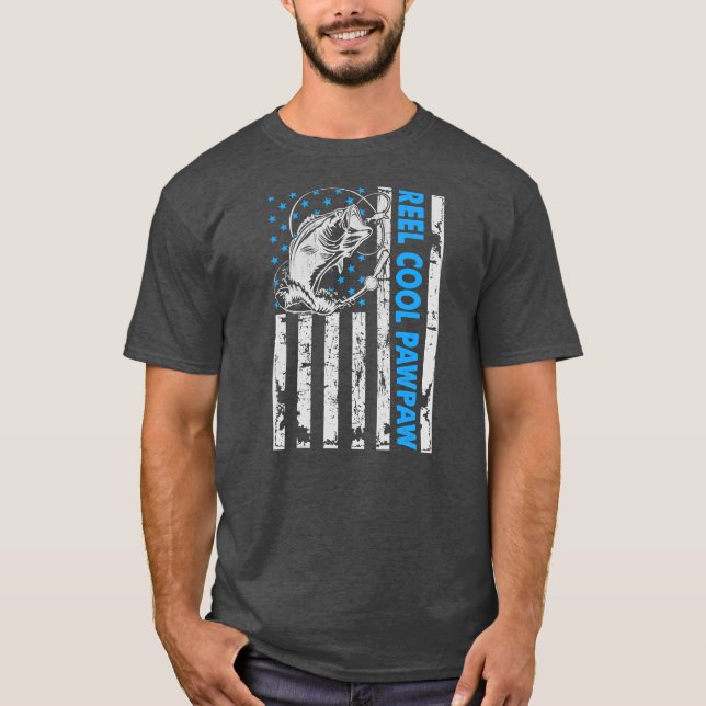 Reel Coola Pawpaw Fishing Fars dag  T Shirt (Framsida)
