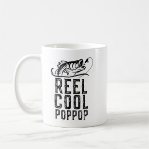 Reel Coola Pop Fishing Funny Grandpa Pop T-S Kaffemugg