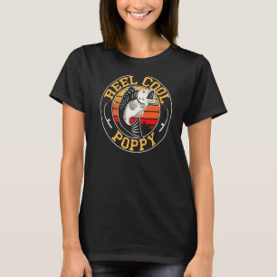 Reel Coola Poppy Fishing Fars dag 2022 Grandpa T Shirt