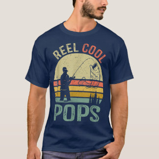 Reel Coola Pops Fishing Pappa ger Fars dag Fish T Shirt