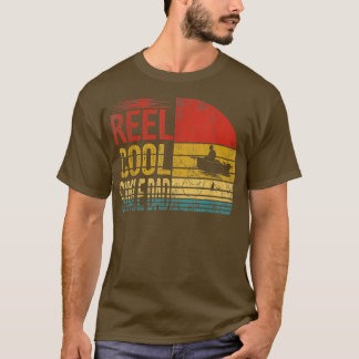 Reel Coola Single Pappa Fisherman Grandpa Fars dag T Shirt