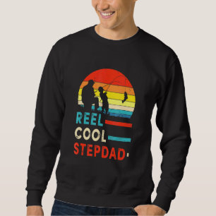 Reel Coola Stepdad Fars dag Fishing Pappa Lång Ärmad Tröja
