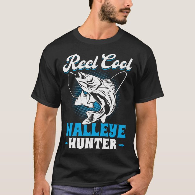 Reel Coola Walleye Hunter T Shirt (Framsida)