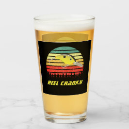 Reel Cranky Funny Bass Fishing Crankbait Retro Glaskopp