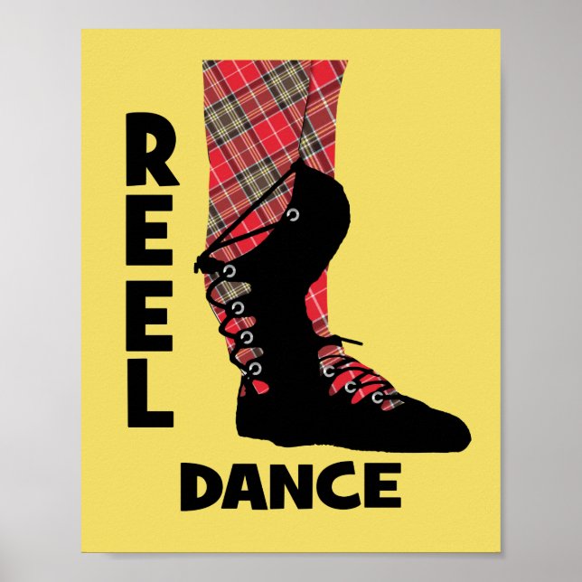 Reel Dance Scottish Land Dance Thmet Poster (Framsidan)