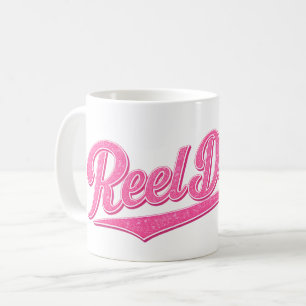 Reel Drama Docka Rosa Tjejer Som Fisher Roligt Fis Kaffemugg