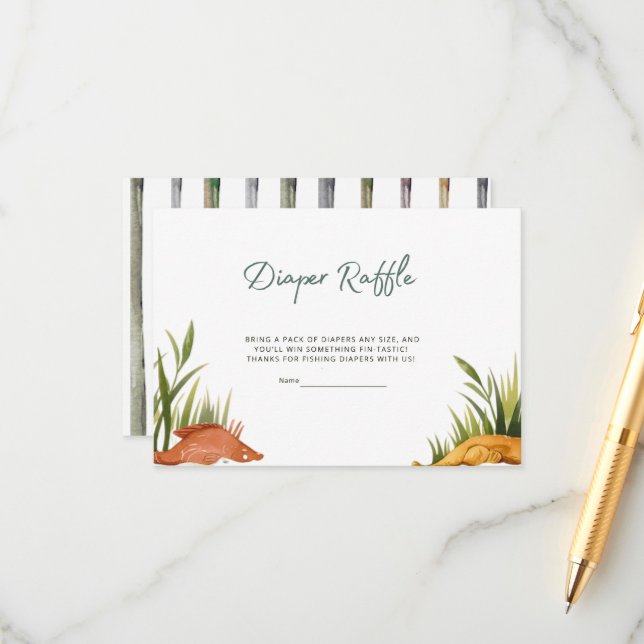 Reel Exced Fishing Diaper Raffle Tilläggskort (Fram/Back In Situ)