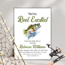 Reel Excise Big Fish Fisherman Baby Shower