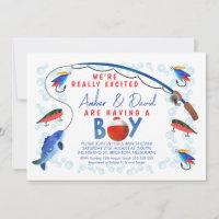Reel Excise Fishing Theter Baby Shower