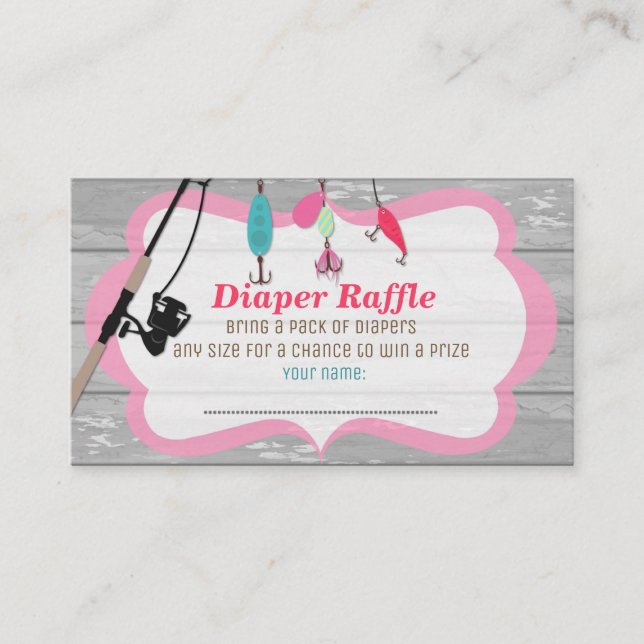 Reel Excise FishMatching Diaper Raffle Cards Tilläggskort (Framsida)