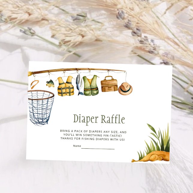 Reel Excise Little Fisherman Diaper Raffle Card Tilläggskort (Skapare uppladdad)