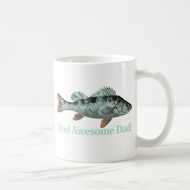 Reel Fantastisk Pappa Roligt Far Quote Kaffemugg (Höger)