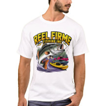 Reel Firme Fishing Inc Vintage Abborre T-Shirt