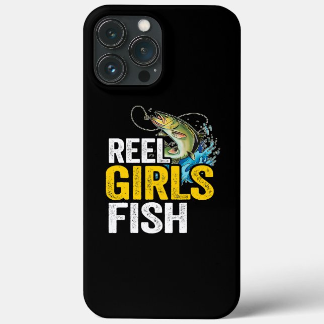 Reel Girls Fish Bass Fishing Funny Fisherwoman (Baksida)
