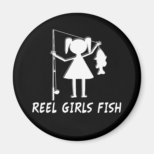 REEL GIRLS FISH! MAGNET (Framsidan)