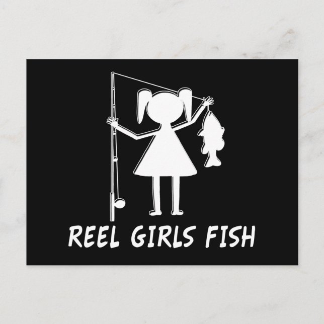 REEL GIRLS FISH! VYKORT (Framsida)