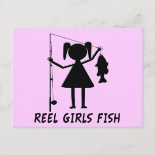 REEL GIRLS FISK VYKORT