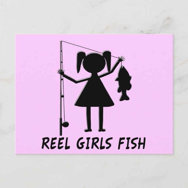 REEL GIRLS FISK VYKORT (Framsida)