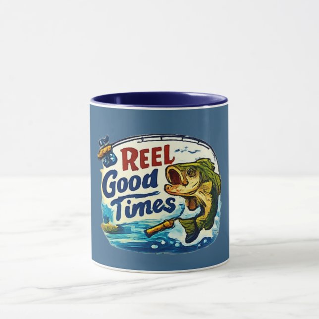 Reel Good Time Fiskemugg Navy Mugg (Center)