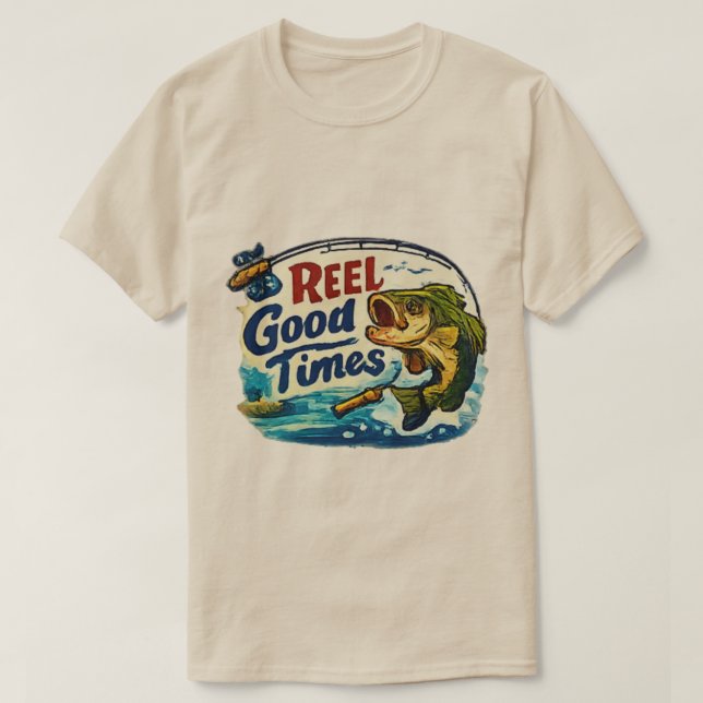 	Reel Good Time Fisketräja T Shirt (Design framsida)