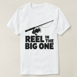 Reel in the Big One Fishing Rod Silhouette T Shirt