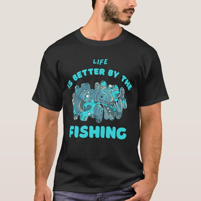 Reel joy t-shirt för fiskare (Framsida)