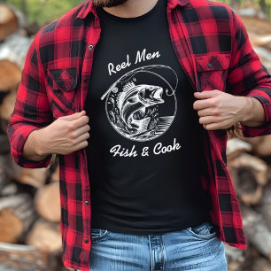 Reel Manar Fish & Cook Funny Cooking Kitchen T Shirt
