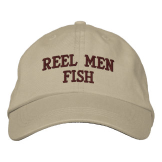 Reel Manar Fish Embroized Hat Broderad Keps
