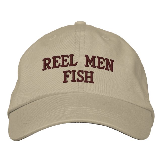 Reel Manar Fish Embroized Hat Broderad Keps (Framsida)