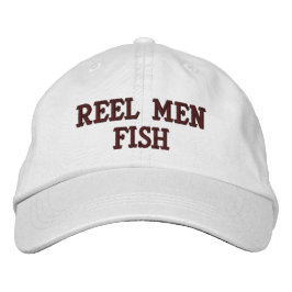 Reel Manar Fish Embroized Hat Broderad Keps