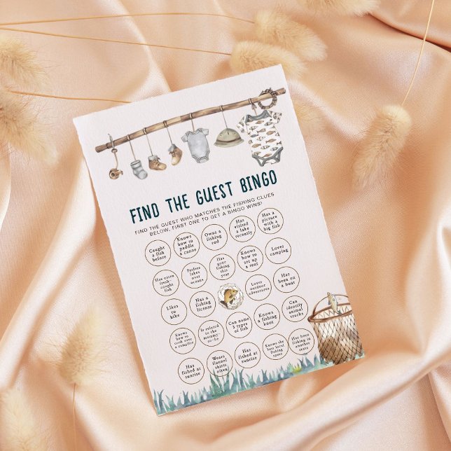 Reel Roligt Find the Guest Baby Shower Bingo (Skapare uppladdad)