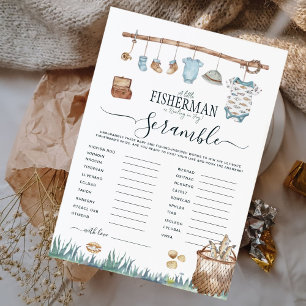 Reel Roligt Fishing Baby Shower Unscramble Ord Gam