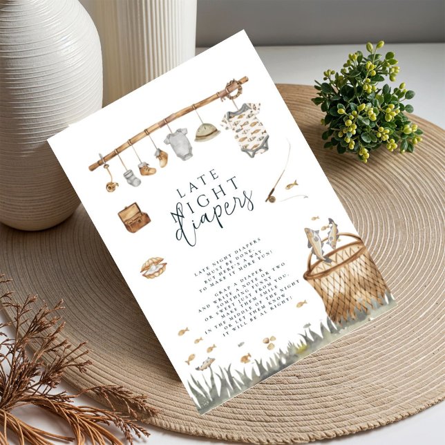 Reel Roligt Fishing Late Night Diaper Baby Poster (Skapare uppladdad)