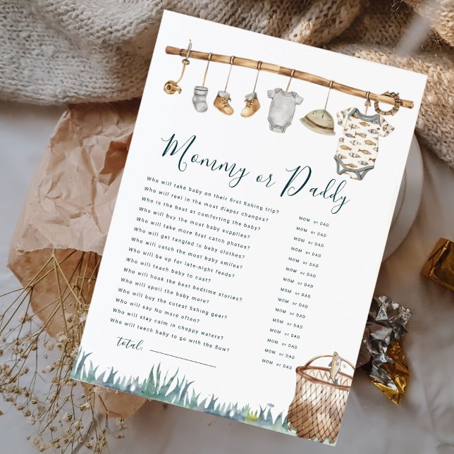 Reel Roligt Fishing Mamma eller Baby Shower Game (Skapare uppladdad)