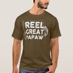 Reel Underbar Papaw Fishing Pappa eller Fisherman T Shirt