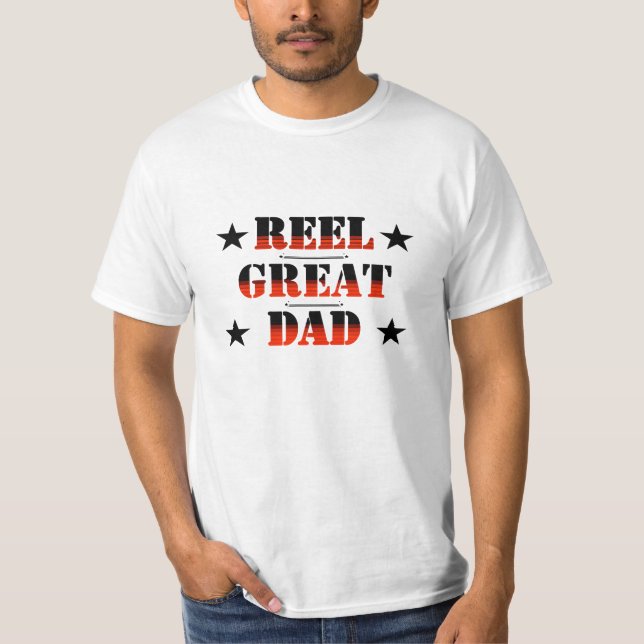 Reel Underbar Pappa Fars dag T-Shirt (Framsida)