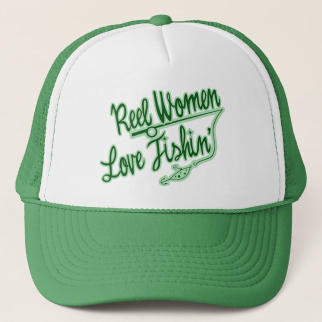 Reel Women Kärlek Fiskeresor utomhus Keps (Framsida)