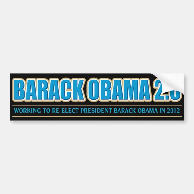ReElect den Barack Obama bildekalet 2012 Bildekal (Framsidan)