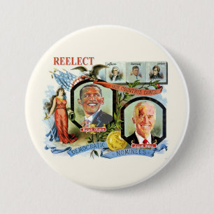 Reelect Obama Biden demokratkandidater Knapp