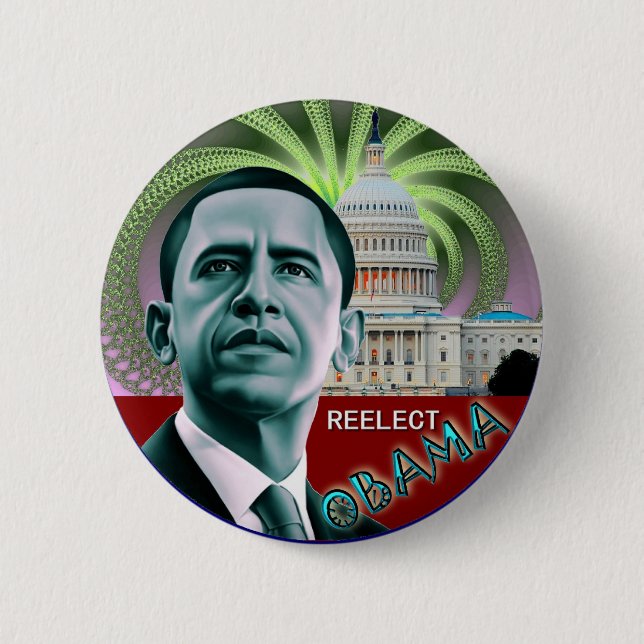 Reelect Obama Knapp (Framsida)