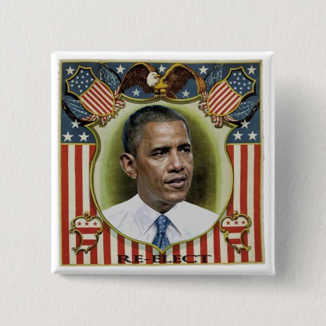 Reelect Obama Knapp (Framsida)