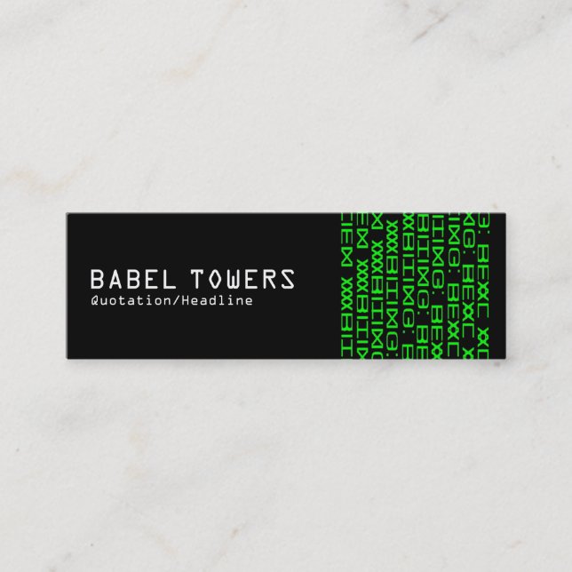 Reell Alien Writing Mini Visitkort (Framsida)